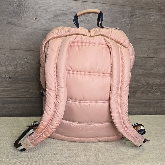 Juicy Couture Pink Puffer Backpack with Striped Detail - Picture 4 of 9